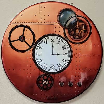Neil Peart, Time Machine / Clockwork Angels, 22" Bass Drum Head image 9