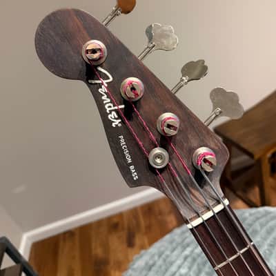 Left Handed Fender Custom Mod Shop American Precision Bass 2022 Ocean Turquoise image 4