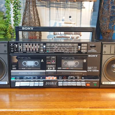 Vintage 1985 Sony CFS-W600 Boombox Cassette Radio +BONUS Bluetooth! image 9
