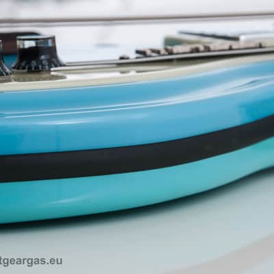 Italia Mondial Classic Bass, Italia blue, semi-hollow, Piezo Bridge , Resoglass top, made in Korea image 16