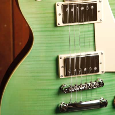 Epiphone Les Paul Standard 50s Figured Seafoam Green Electric Guitar image 5