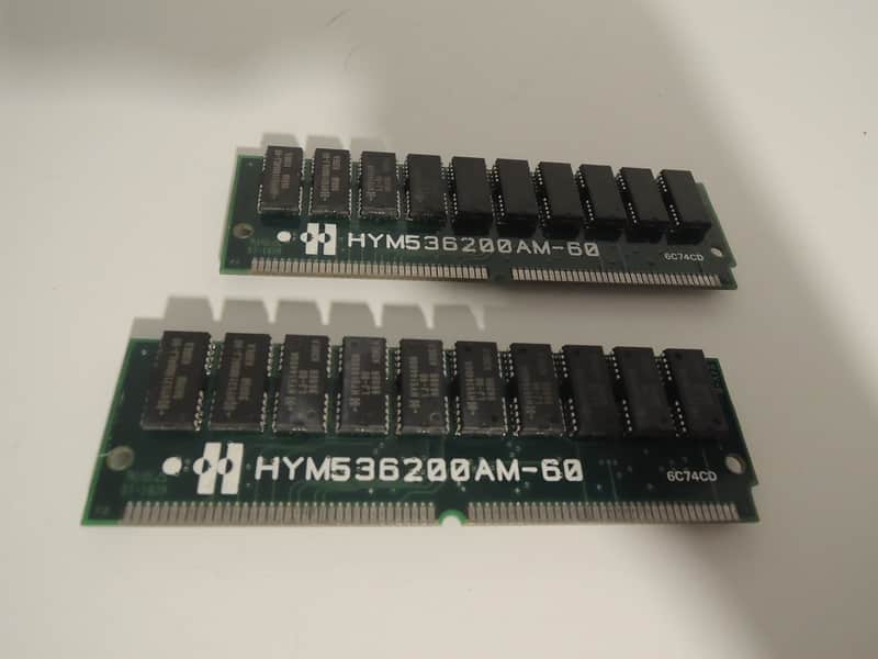Yamaha SIMM 72 pin lot de 2 Barettes x 8 M° Memoire RAM total 16 MB PSR Yamaha Akai emu etc ... image 1