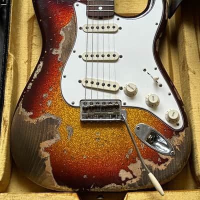 2024 Fender Stratocaster Super Heavy Relic 1965 Sunburst Sparkle Custom Shop image 1