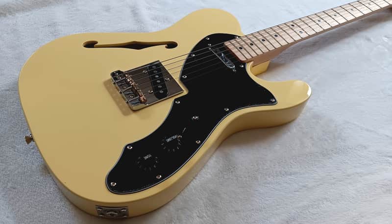 Pro Upgrades - Squier Affinity Telecaster Thinline 2024 - Vintage White image 1