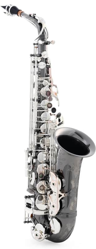 P. Mauriat PMSA-500BX "Black Pearl" Alto Saxophone - Black Nickel Plated with Silver Plated Keys image 1