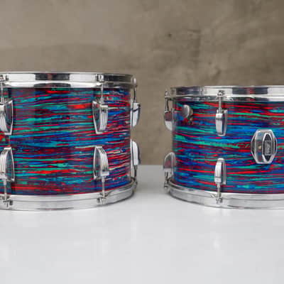 1968 Ludwig 4-Piece Psychedelic Red Drums #59132 image 20