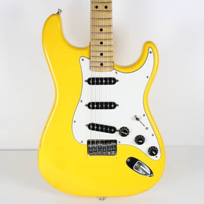 RARE 1981 Vintage Fender Stratocaster Hardtail ~Monaco Yellow~ Maple Neck STRAT +OHSC USA 1970s 1980s image 7