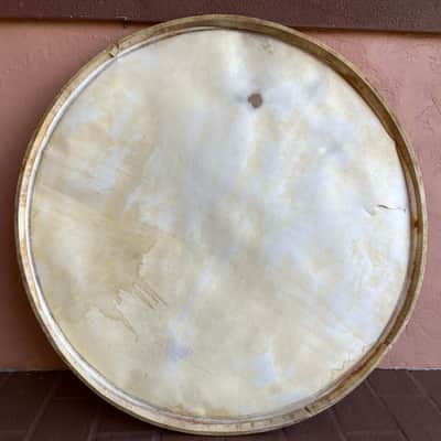 Vintage Slingerland 28" calfskin bass drum head image 2