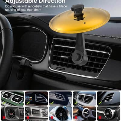 Car Cymbal Air Vent,Mini Car Drum Crash Cymbal Set with Mini Drum Stick & 2 Finger Cymbals ,Fun Dashboard Instrument, Fun Gfit,Universal Fit for Most Cars (Gold) image 3