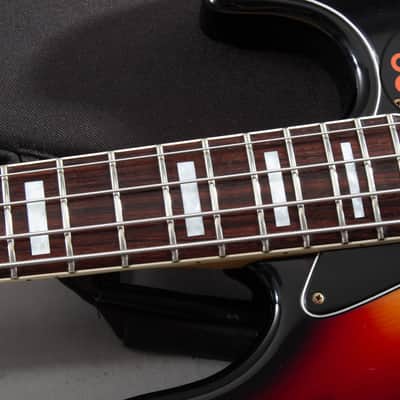 1997 Fender Japan JB75-90US '75 Reissue Jazz Bass – 3-Tone Sunburst | CIJ | USA Pickups | Rosewood Board image 4