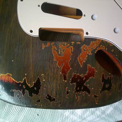 New Heavy Relic Aged Distressed Rory Gallagher S-Style Guitar Body Nitro Finish image 10