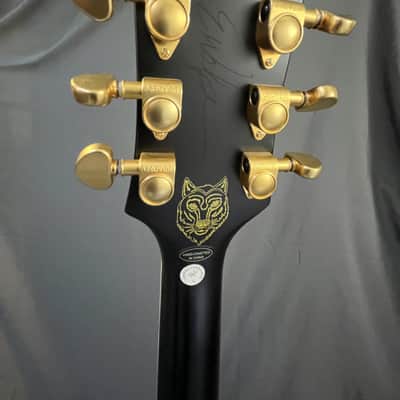 Epiphone Emily Wolfe Sheraton w/ PICKGUARD / Black Aged Gloss w/EpiLite Case Excellent image 12