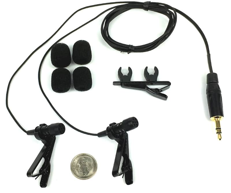 Sound Professionals  - SP-CMC-25 - Ultimate Studio Reference sub-miniature Super-Cardioid stereo microphones with clips and windscreens image 1