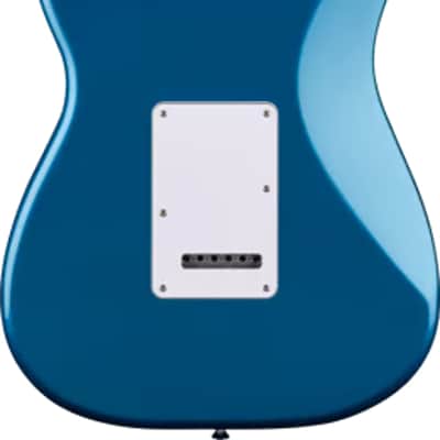 Fender Standard Stratocaster Electric Guitar. Laurel Fingerboard, White Pickguard, Aqua Marine Metallic image 3