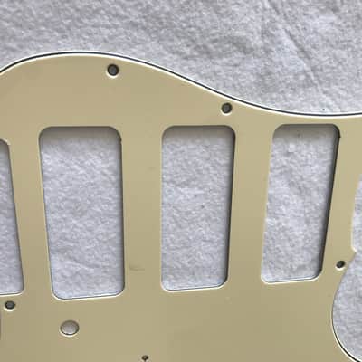 For Fender Stratocaster Strat P90 3 Pickup Guitar Pickguard,3 Ply Vintage Yellow image 4
