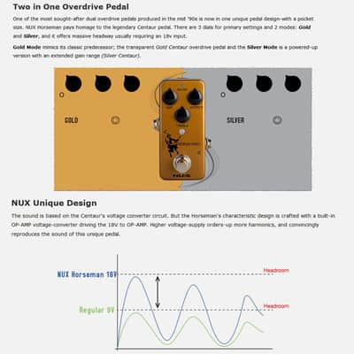 NuX NOD-1 Horseman Overdrive Pedal Free Shipment,price include the import duty for US buyer image 7