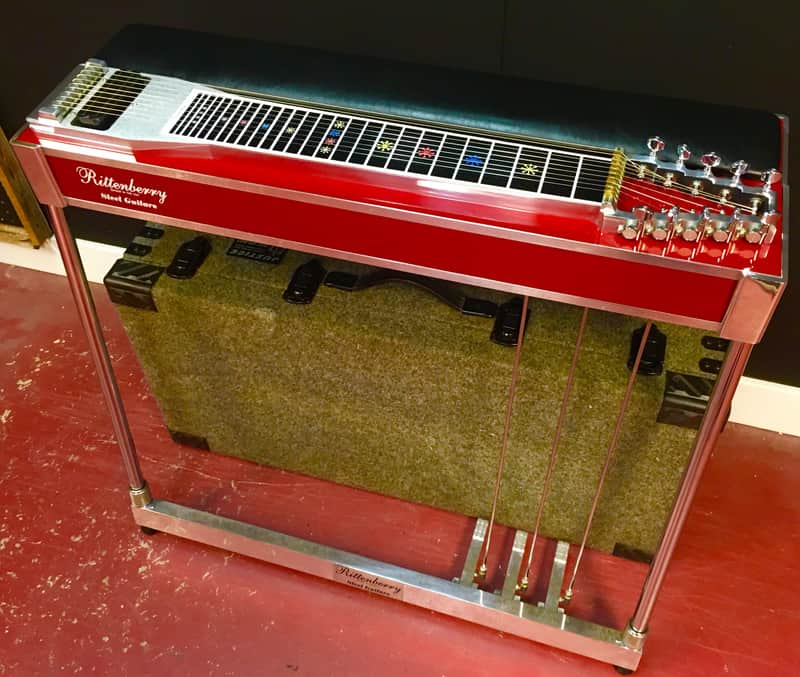 Rittenberry SD10 3x5 Standard Emmons E9 Pedal Steel Guitar Red Mica image 1