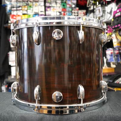 Vintage 1980s Gretsch USA Custom Series Rare 15" Maple Tom - Dark Walnut Stain Lacquer | 12x15" image 14