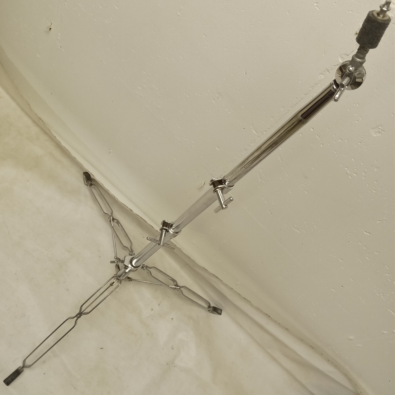 Gretsch Giant Double-Braced Vintage Early 80s Crash/Ride Cymbal Stand Chrome USA — main photograph