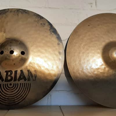 Sabian 13" HH Hand Hammered Fusion Hi-Hat Cymbals (Pair) 1992 - 2015 - Natural image 1