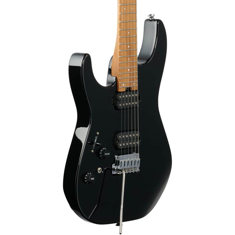 Charvel Pro-Mod DK24 HH 2PT CM Electric Guitar, Left-Handed, Gloss Black, Open Box (Very Good) image 1
