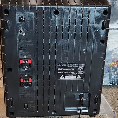 Aiwa Aiwa TS-W45) vintage powered active subwoofer 90s - Black image 5