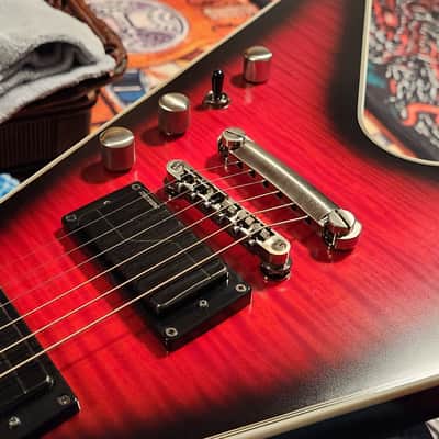 Epiphone Dave Mustaine Signature Flying V Prophecy 2023 - Present - Aged Dark Red Burst image 2