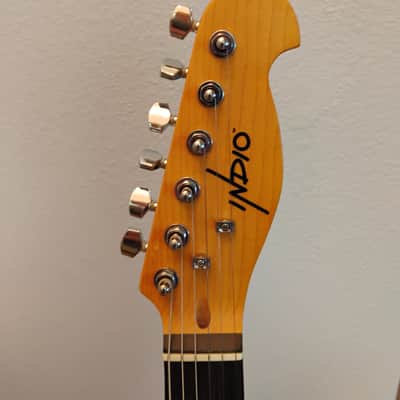 Indio Retro DLX Plus Ash electric guitar with gigbag 2024 - Natural image 3