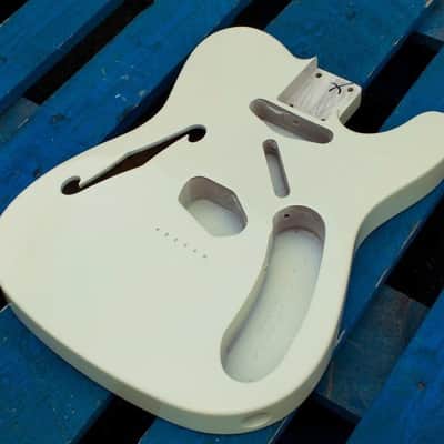 Eden Premier Series Semi-Hollow Alder Body Telecaster Guitar Vintage White image 8