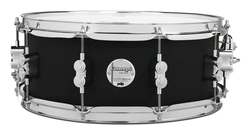 PDP Concept Maple 5.5x14 Satin Black FinishPly Snare image 1