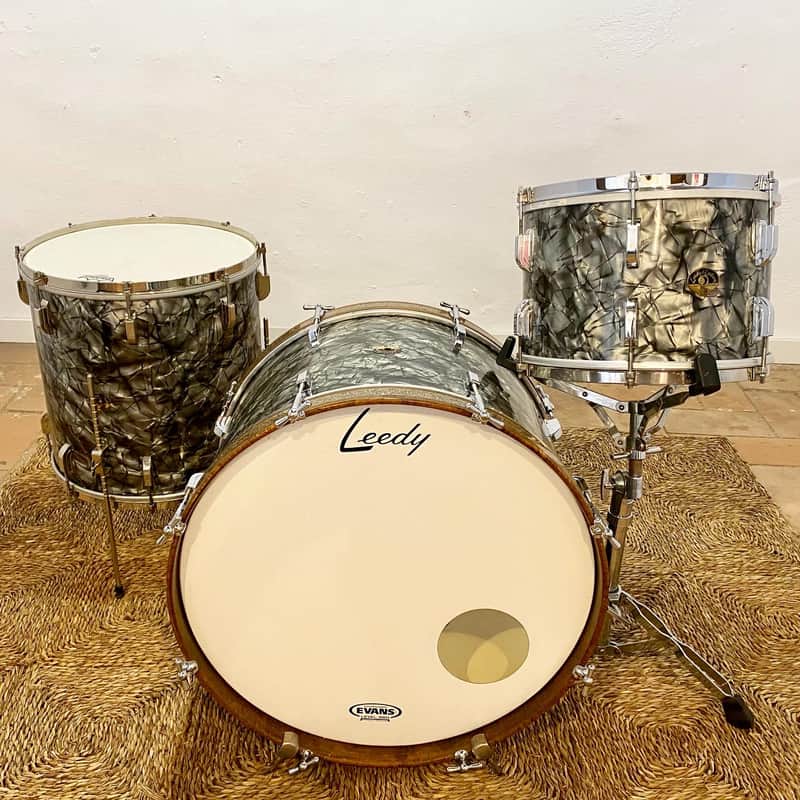 Leedy&ludwig Drumset 1951-1954 Black diamond pearl image 1