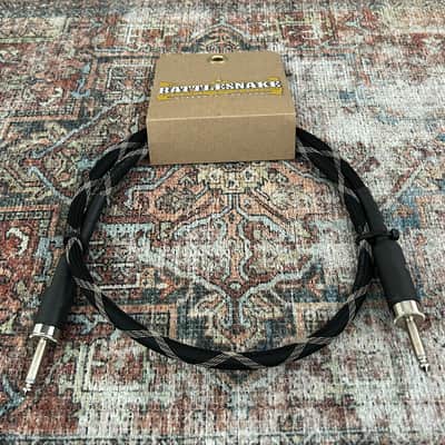 Rattlesnake Cable Company 3' Speaker Cable S/S - Sidewinder Black Weave image 1