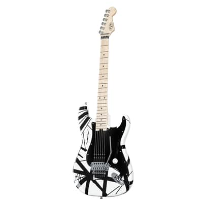 EVH Striped Series WBS White/Black Stripes - Electric Guitar image 10