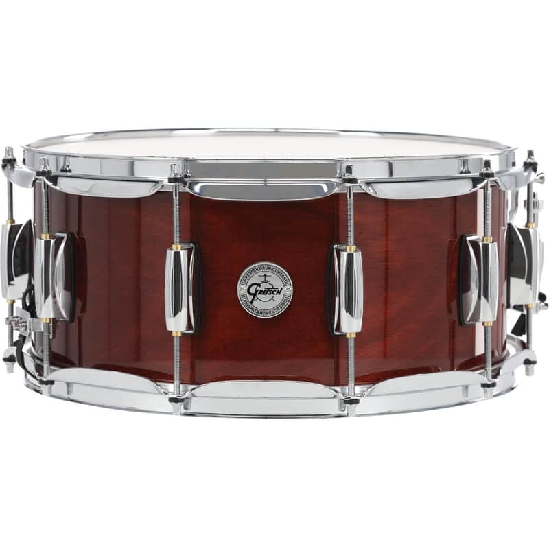 Gretsch Full Range Mahogany/Maple Snare Drum 14x6.5 Gloss Natural image 1