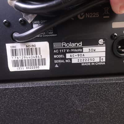 Roland AC-90 Acoustic Chorus 2-Channel 90-Watt 2x8" Acoustic Guitar Combo 2007 - Present - Black image 5