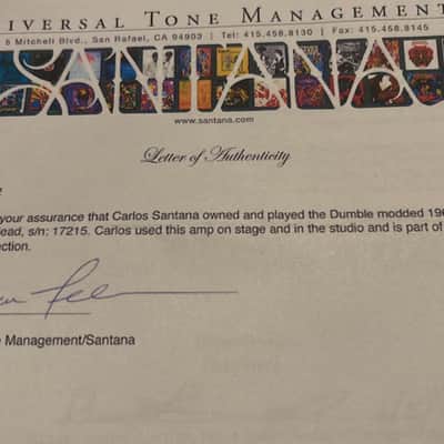 Dumble - Carlos Santana Owned & Gigged with Matching Cab and more! image 9
