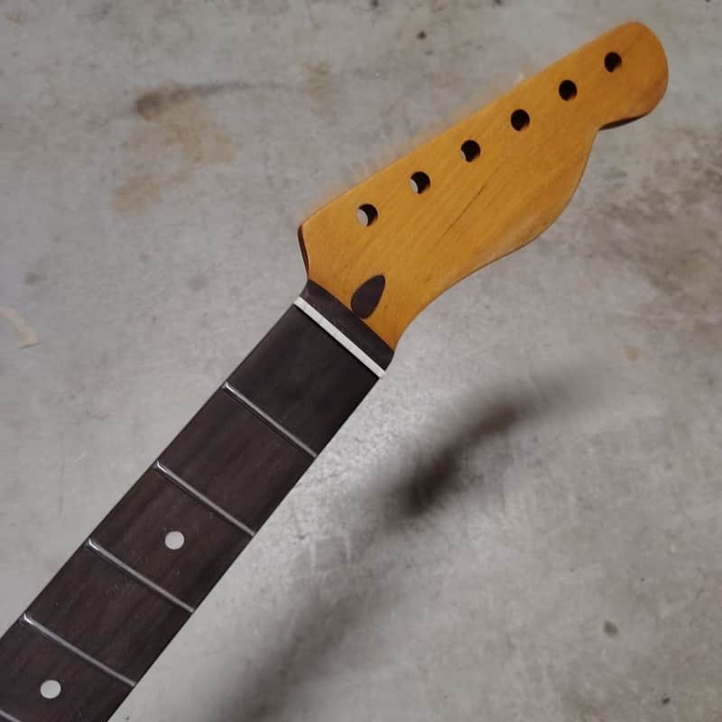 Roasted Maple Tele Neck fits fender Telecaster body 21 frets 60s style image 1
