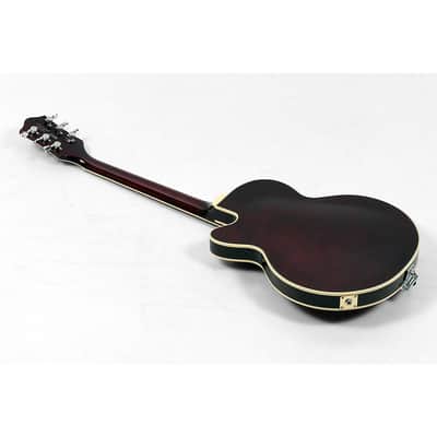 Gretsch Guitars G6659TFM Players Edition Broadkaster Jr. Center Block Bigsby Semi-Hollow Electric Guitar Regular Dark Cherry Stain image 2