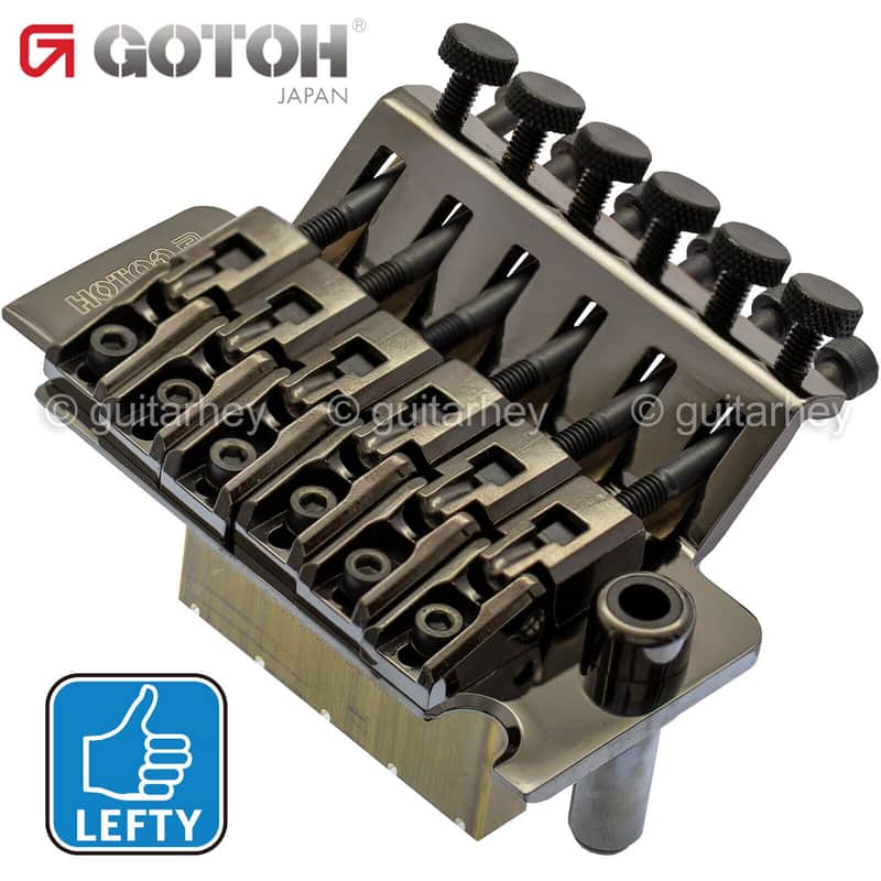NEW Gotoh Ge1996T Floyd Rose Tremolo LEFTY Guitar Bridge LEFT HANDED COSMO BLACK - 33mm Block image 1