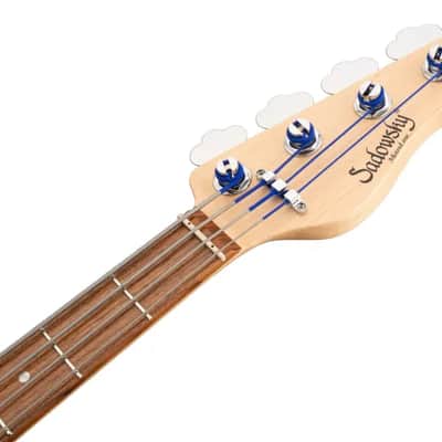 Sadowsky MetroLine 21-Fret Vintage J/J Bass-Red Alder Body-4 String-Burgundy Burst Transparent Satin image 7