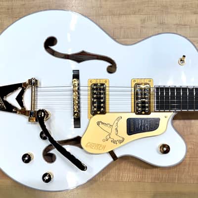 Gretsch Falcon Hollow Body Single-Cut with String-Thru Bigsby and Gold Hardware 2025 - White image 4