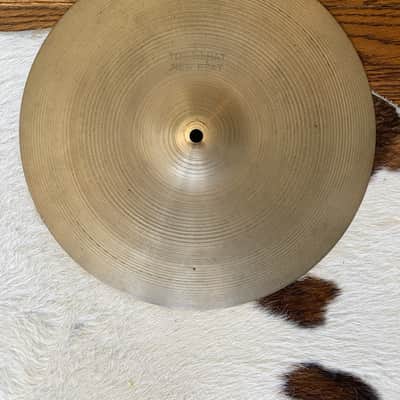 Zildjian 14" A. Zildjian '70s Stamp New Beat Hi-Hat Cymbals (Pair) 1970s - Traditional image 2