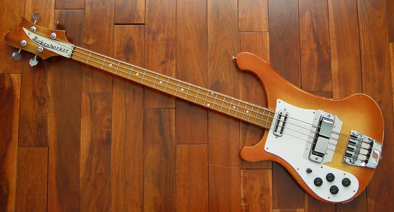 1986 Rickenbacker 4001 V63 Fireglo Finish LEFT HANDED w/ PMC Option - RARE w/ Orig. Maxima Strings! image 1