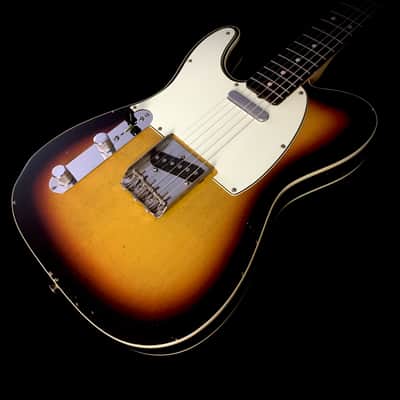 LEFTY! TL62 Vintage Custom Relic USA Double Bound Aged Sunburst Left Tele Guitar Kuwabara 7.7 lb HSC image 20