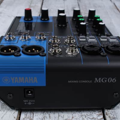 Yamaha MG06 Mixer 6 Channel Mixing Console 6 Input Compact Stereo Mixer MG image 7