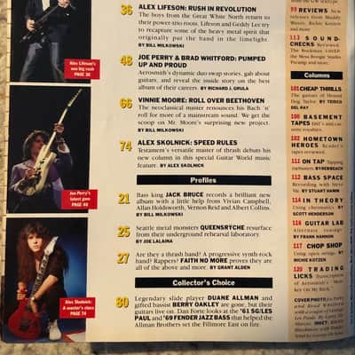 Joe Perry Set of 3 Cover Guitar Magazines image 5
