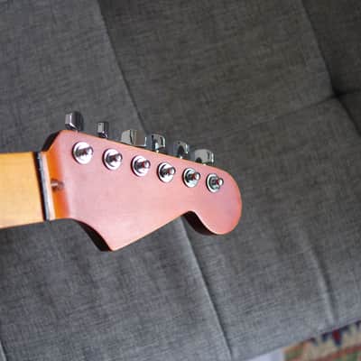 Warmoth 1-Piece Maple Neck with Amber Finish and Locking Hipshot Tuners! image 8