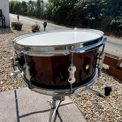 Sonor AQ2 13" x 06" Maple Snare Drum Brown Fade Gloss image 4