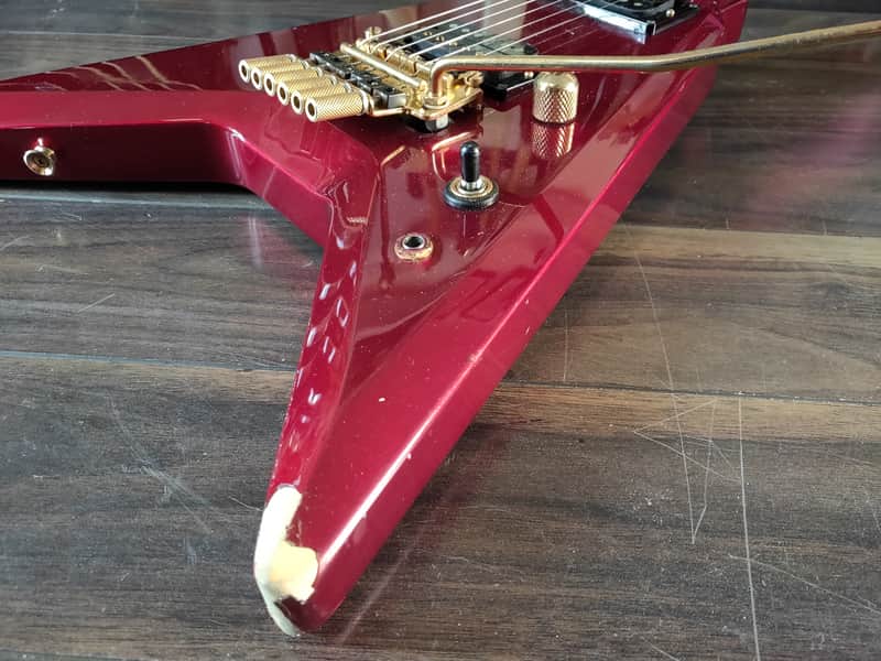 1984 Greco Japan Tusk GTV-55 Rhoads Flying V Vintage Electric | Reverb