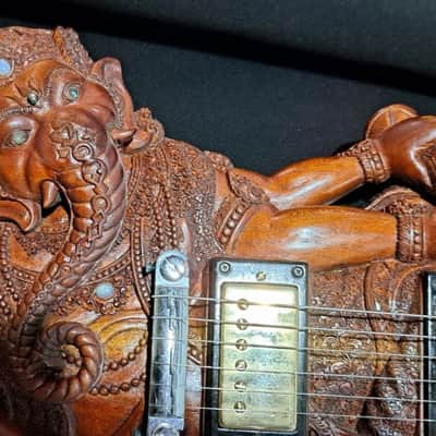 Blueberry Handmade Electric Guitar Ganesh Motif image 8